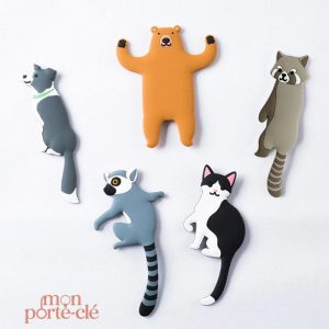 Porte-clé mural animaux décoratif