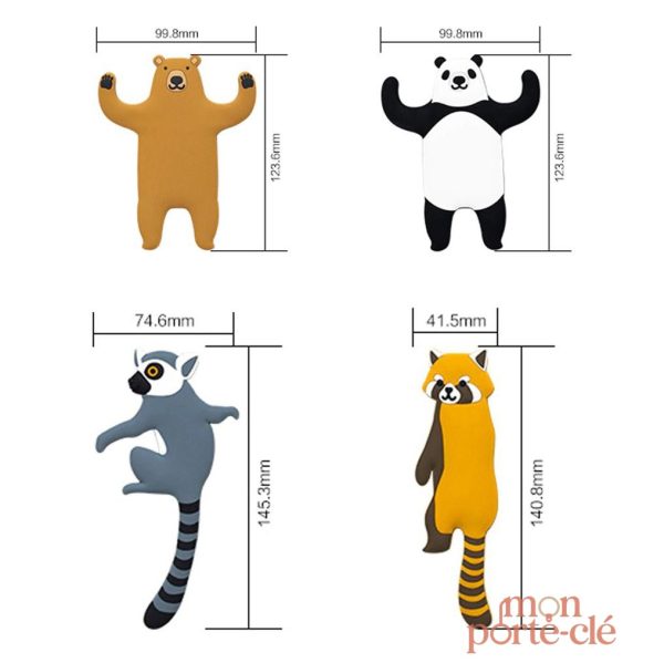 Porte-clé mural animaux décoratif - vue 11