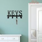 Porte-clé mural pratique et design pour l'entrée