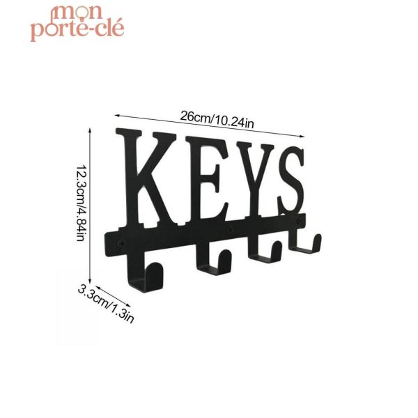 Porte-clé mural contemporain, ajout esthétique à l'entrée