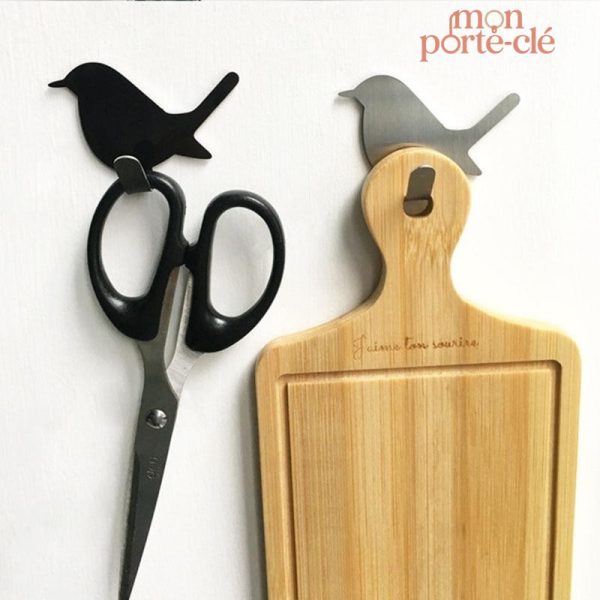 Porte-clé mural décoratif, forme de colibri