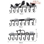 Support pour clés au design oiseaux