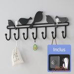 Porte-Clé mural en forme d'oiseaux