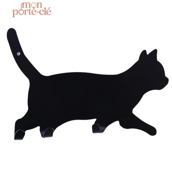Porte-clé mural design chat pour organisation pratique