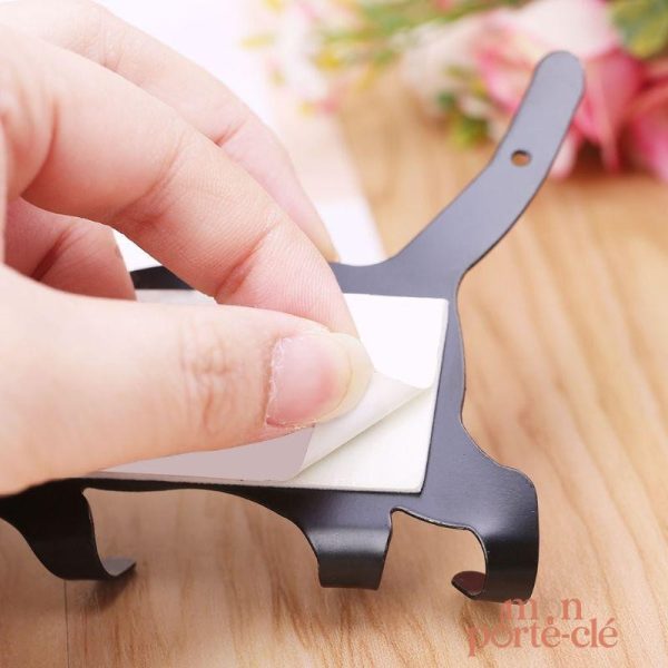 Porte-clé mural en forme de chat pour un espace ordonné