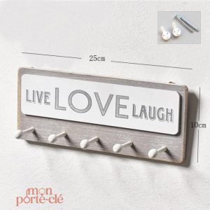 Porte-clé mural décoratif pour une organisation efficace