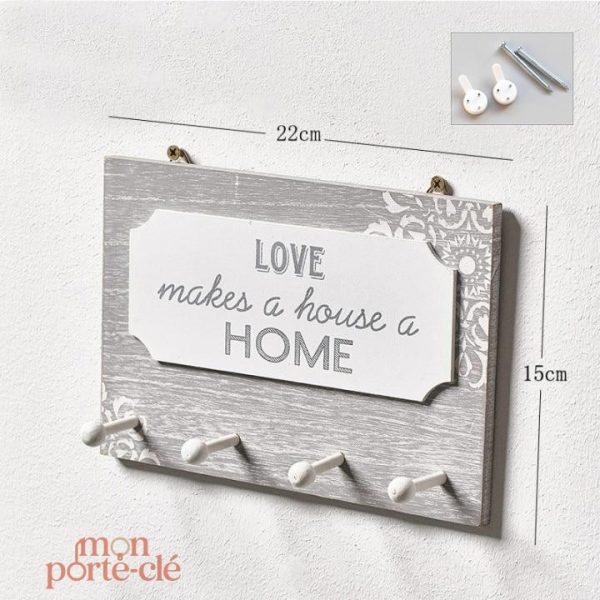 Solution de rangement pour clés, style cosy