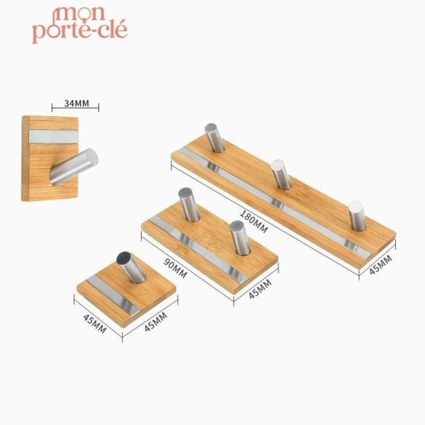 Support mural pour clés, artisanat en bois