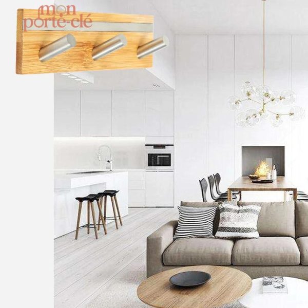 Rangement pratique pour clés en bois