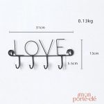 Porte-clé mural en inox pour une organisation efficace