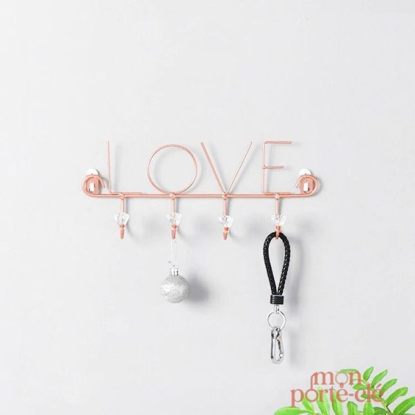 Porte-clés décoratif en inox, idéal pour la maison