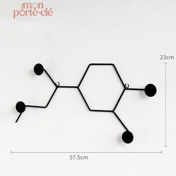 Porte-Clé Mural Design Géométrique