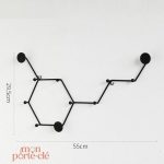 Porte-Clé Mural Élégant en Formes Géométriques