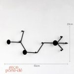 Porte-Clé Mural avec Motifs Géométriques