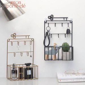 Porte-Clé Mural Support Industriel