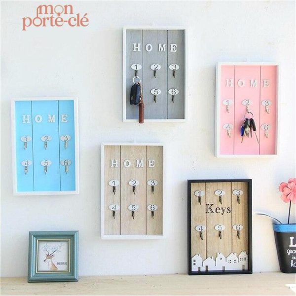 Porte-clé mural fonctionnel pour entrée ou couloir