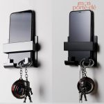Porte-clé mural support de téléphone élégant et pratique