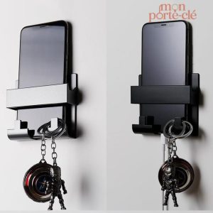 Porte-clé mural support de téléphone élégant et pratique