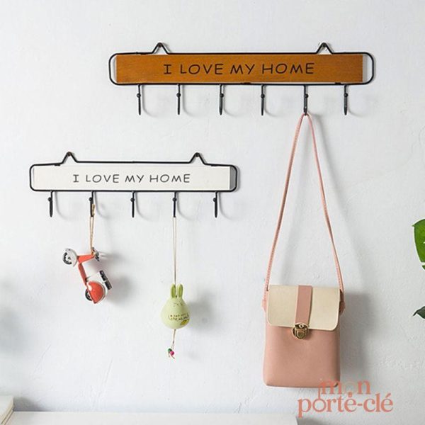 Porte-Clé Mural I Love My Home