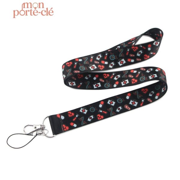 Porte-Clé Aide Soignante en tour de cou pratique