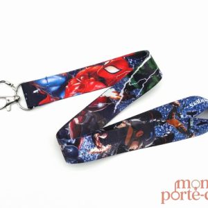 Porte-Clé Avengers sur tour de cou pratique