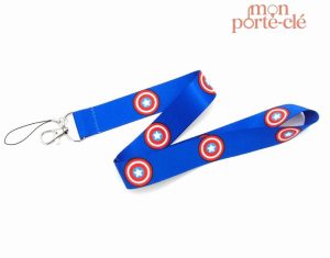 Tour de cou pour clés avec design Avengers