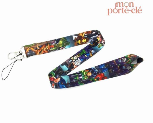 Porte-clé sur tour de cou Avengers élégant