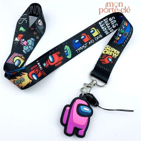 Porte-Clé à thème jeu sur cordon