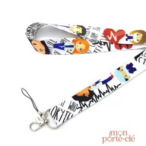 Tour de Cou pour Clés : Design Infirmière