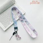 Lanière porte-clé style licorne pour un look original