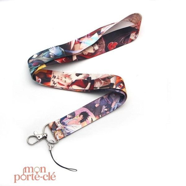 Accessoire Naruto pour clés et identification, tour de cou