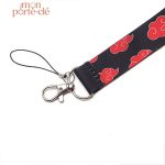 Porte-clé design Naruto sur tour de cou coloré